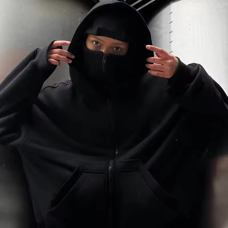 Unisex Mask Hoodie