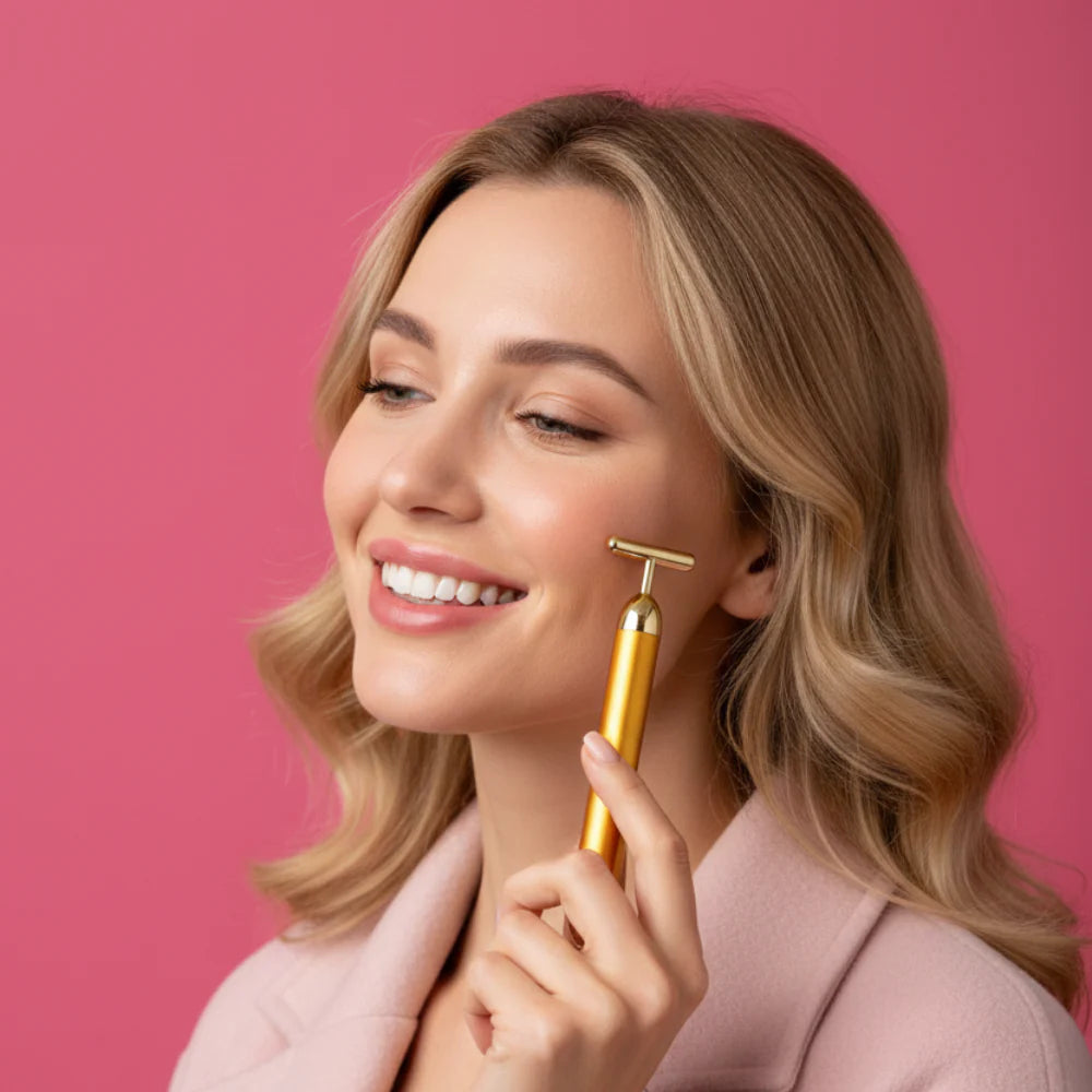 24K Electric Face Massager| Gold Platted